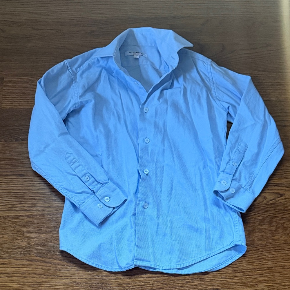 Isaac Mizrahi Light Blue Boys Button-Down Shirt